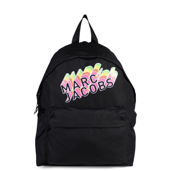 Marc Jacobs Handbags - Marc Jacobs Black Rainbow Logo Print Backpack